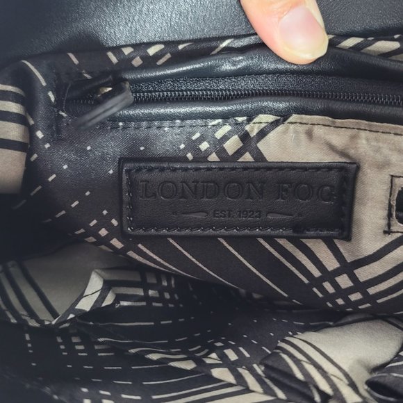 NWT London Fog Brown & Black Snakeskin-Embossed Lilah Hobo - Picture 10 of 11